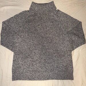 Karen Scott Gray Marled Knit Turtleneck Sweater Women’s Cozy Pullover Top